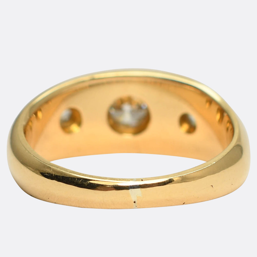Late Victorian Star-Set Diamond Gypsy Ring