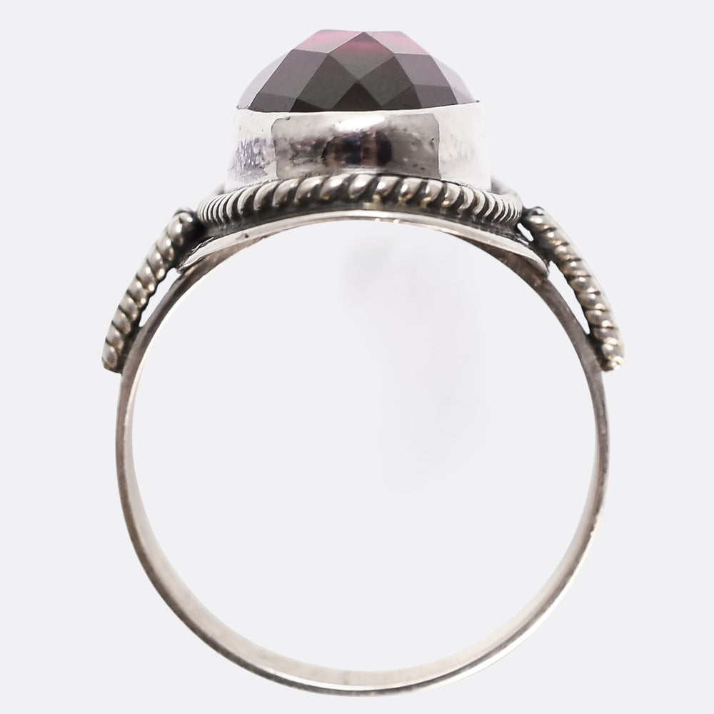 Modern Watermelon Tourmaline Ring