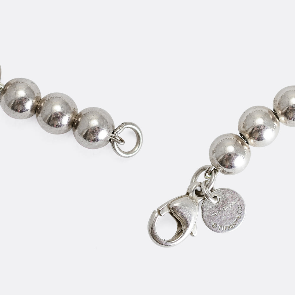 Silver Bead Necklace by Tiffany & Co