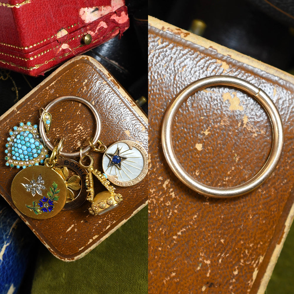Victorian 15k Gold Split Ring