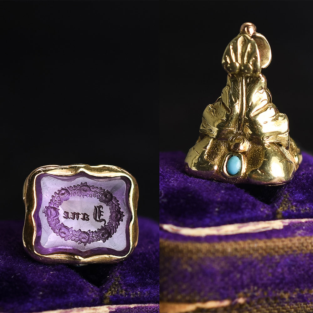 Georgian JANE Intaglio Seal Fob Pendant
