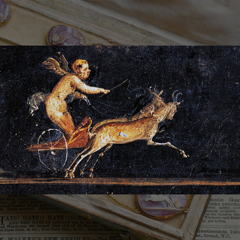 Georgian Gold Cupid & Psyche Cameo Suite