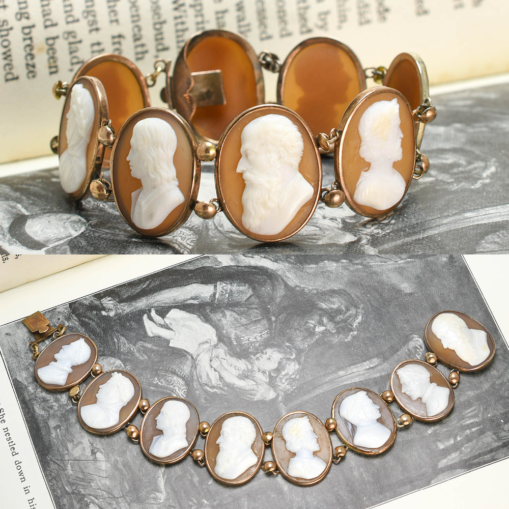Georgian Old Masters Grand Tour Cameo Bracelet