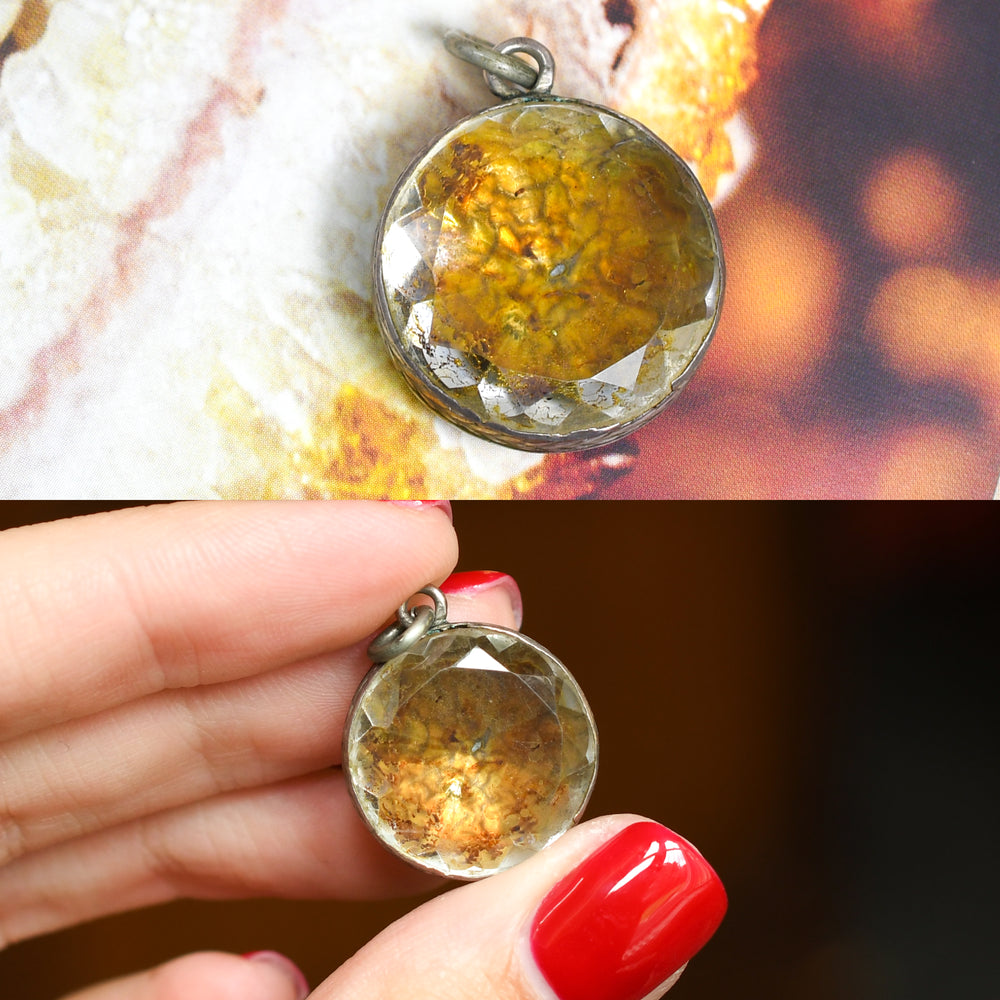 18th Century Rock Crystal Memorial Pendant
