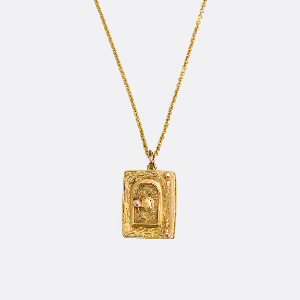 Victorian 15k Gold Safe Family Locket