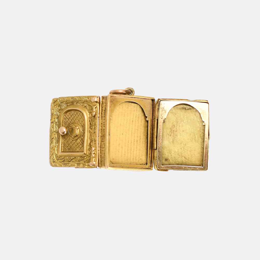 Victorian 15k Gold Safe Family Locket