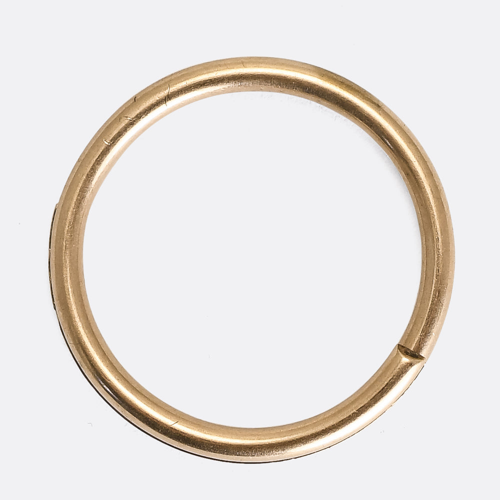 Victorian 15k Gold Split Ring