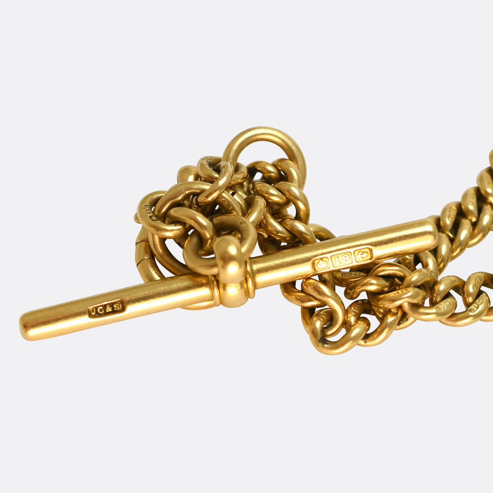 Victorian 18k Gold Albert Chain