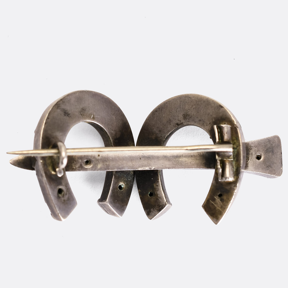 Victorian Good Luck Horseshoe Brooch