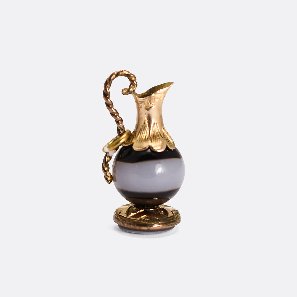 Victorian Miniature Claret Jug Charm