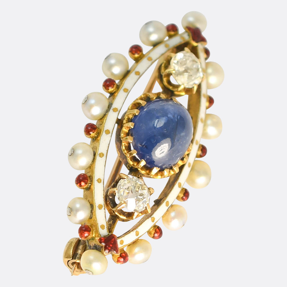 Victorian Multi-Gem & Enamel 
