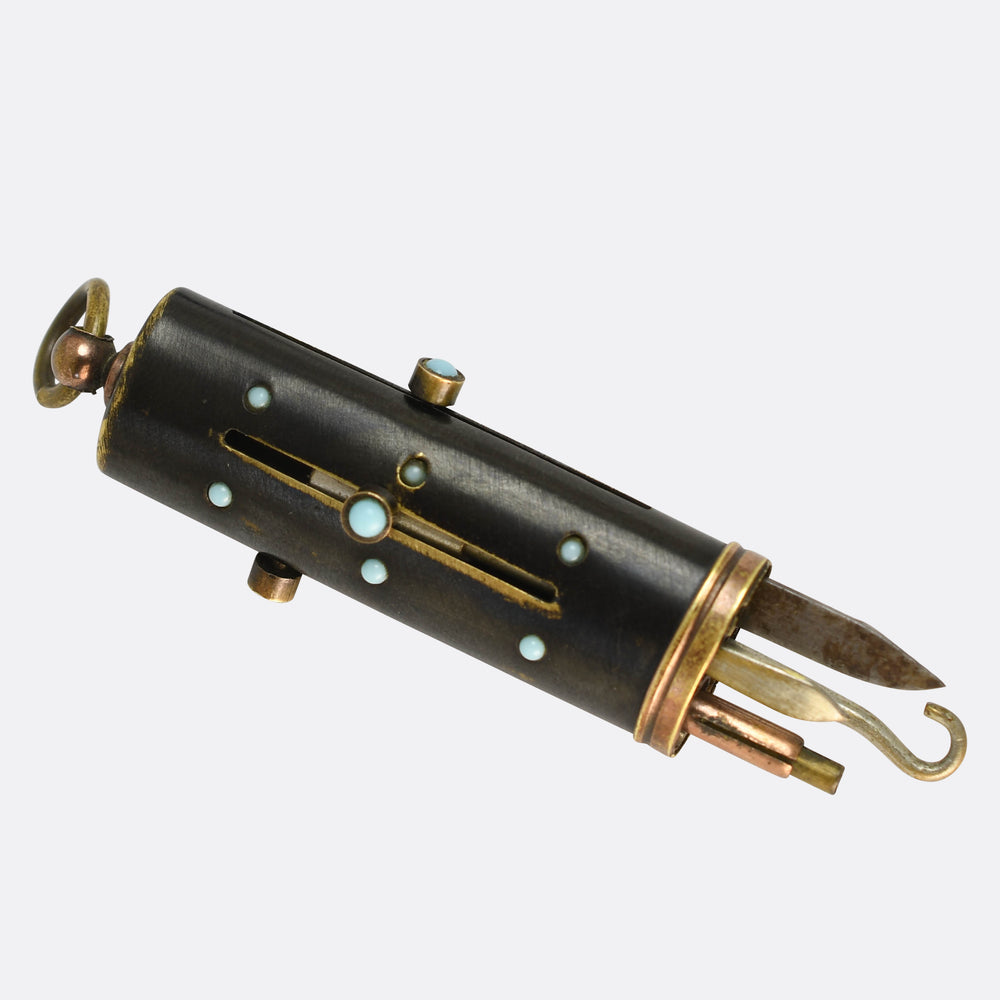Victorian Multi-Tool Turquoise & Gunmetal Sliders