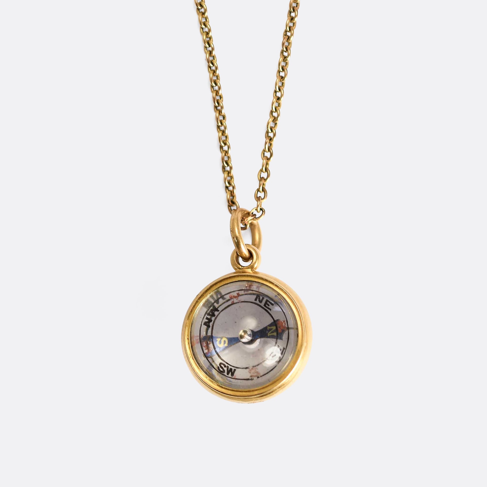Compass Orb Victorian Rock Crystal Orb Compass – Butter Lane Antiques