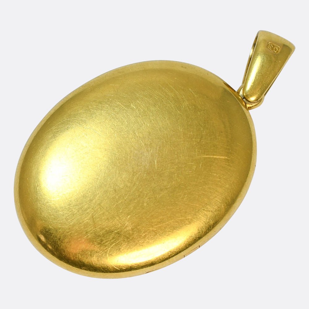 Victorian Ruby & Diamond Monogram Locket