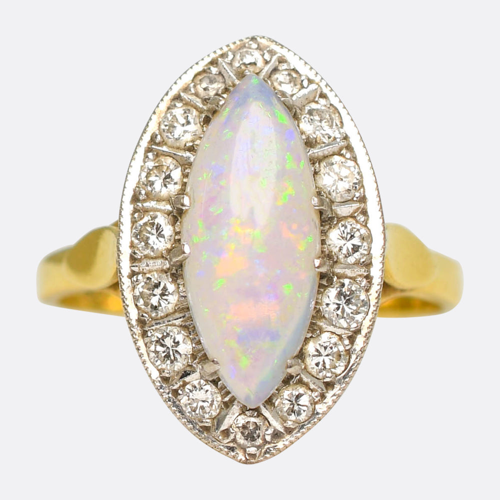 Victorian Sapphire & Diamond Half Hoop Ring