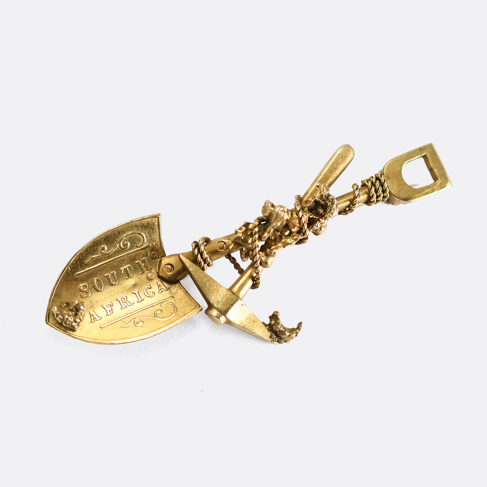Victorian South Africa Gold Digger Brooch