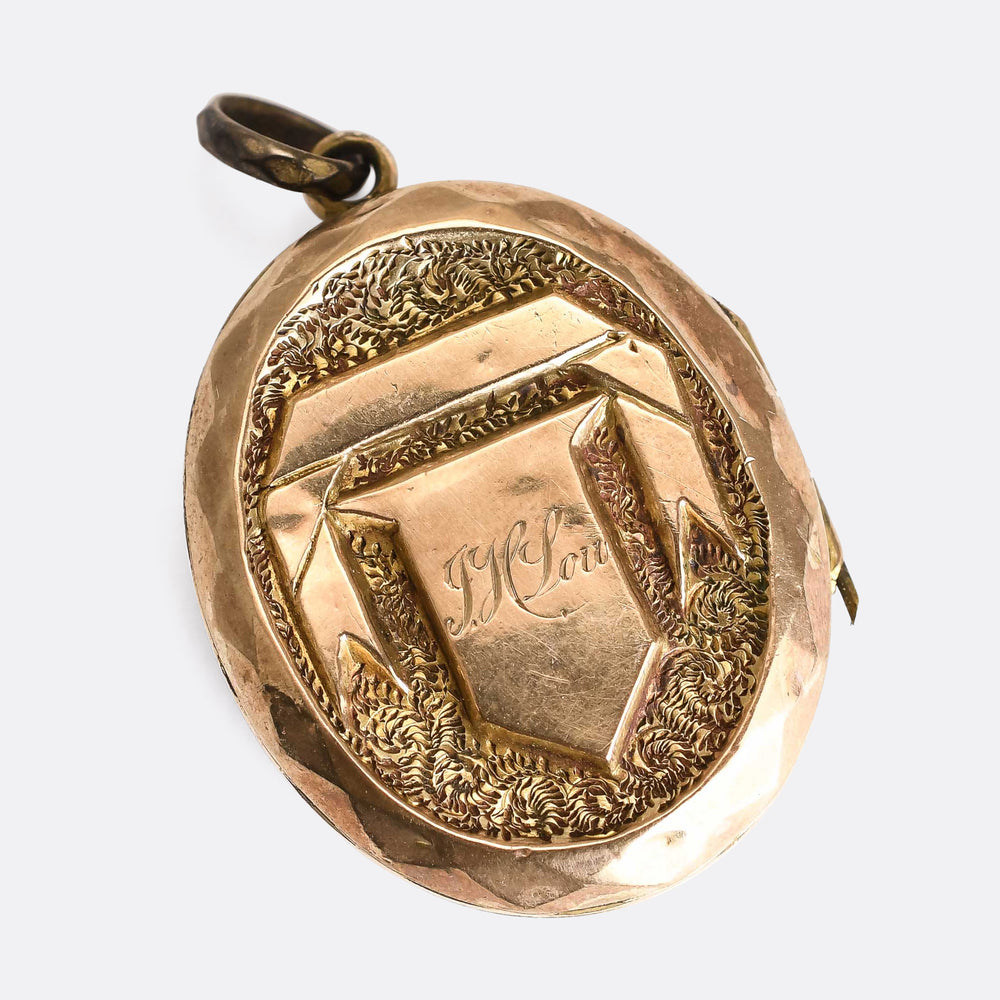 Victorian Yours Forever Gold Locket