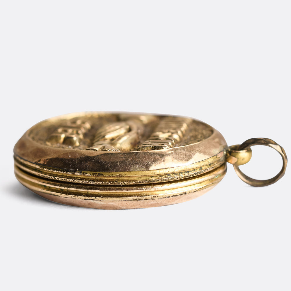 Victorian Yours Forever Gold Locket