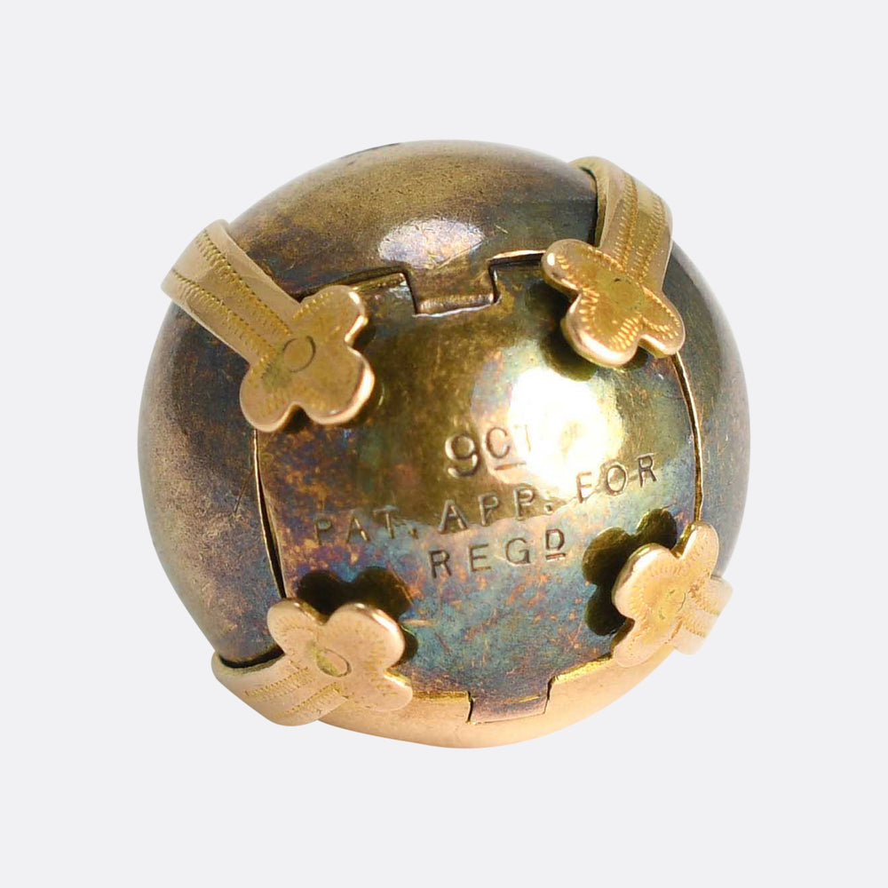 Victorian solid Gold Masonic Orb Pendant