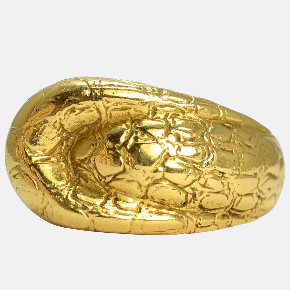 Vintage 18k Gold Buckle Ring by Tiffany & Co
