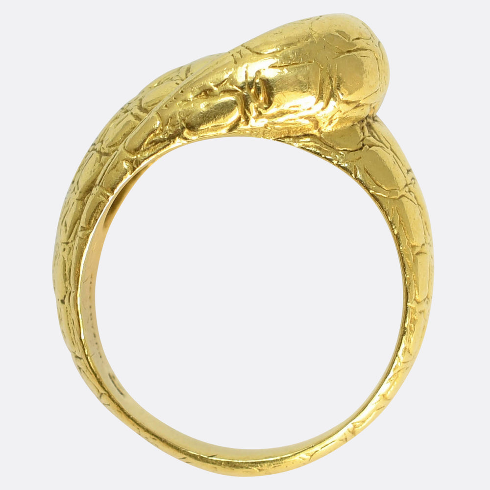 Vintage 18k Gold Buckle Ring by Tiffany & Co