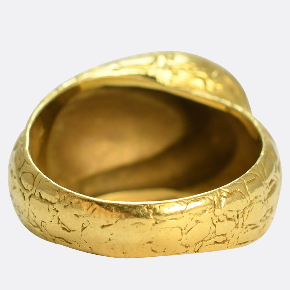Vintage 18k Gold Buckle Ring by Tiffany & Co