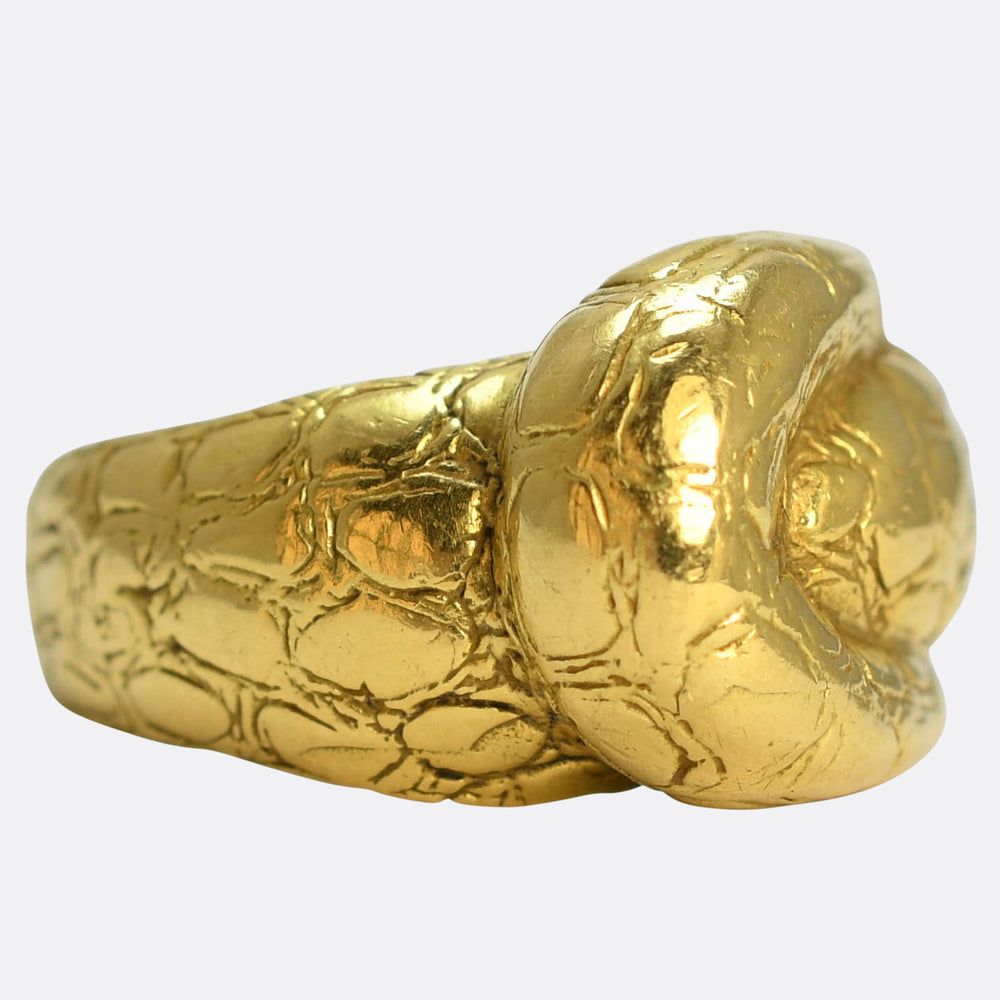 Vintage 18k Gold Buckle Ring by Tiffany & Co