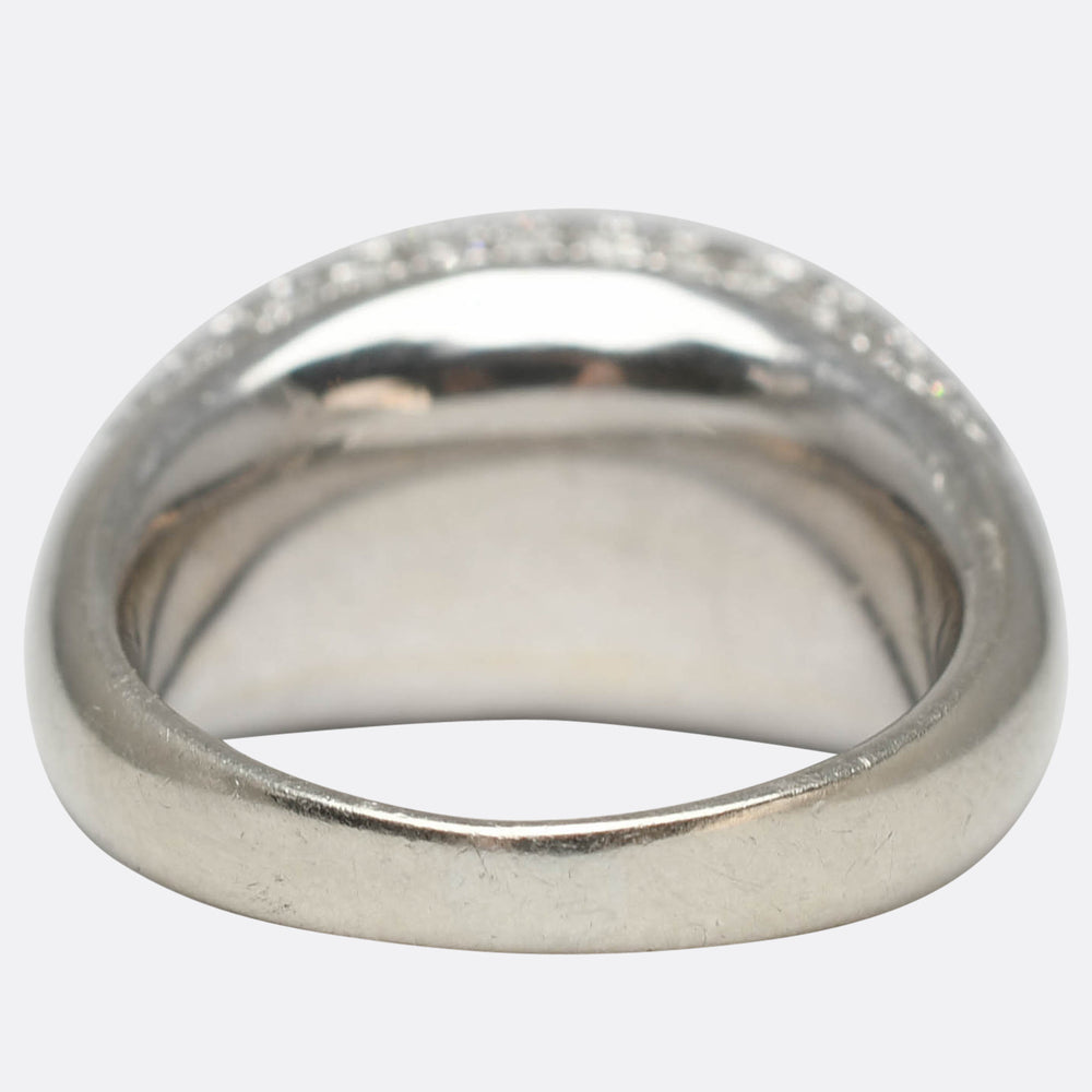 Vintage 3.35ct Pavé Diamond Bombe Ring