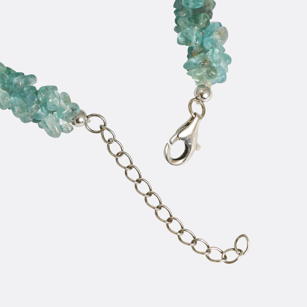 Vintage Aquamarine Bead Bracelet