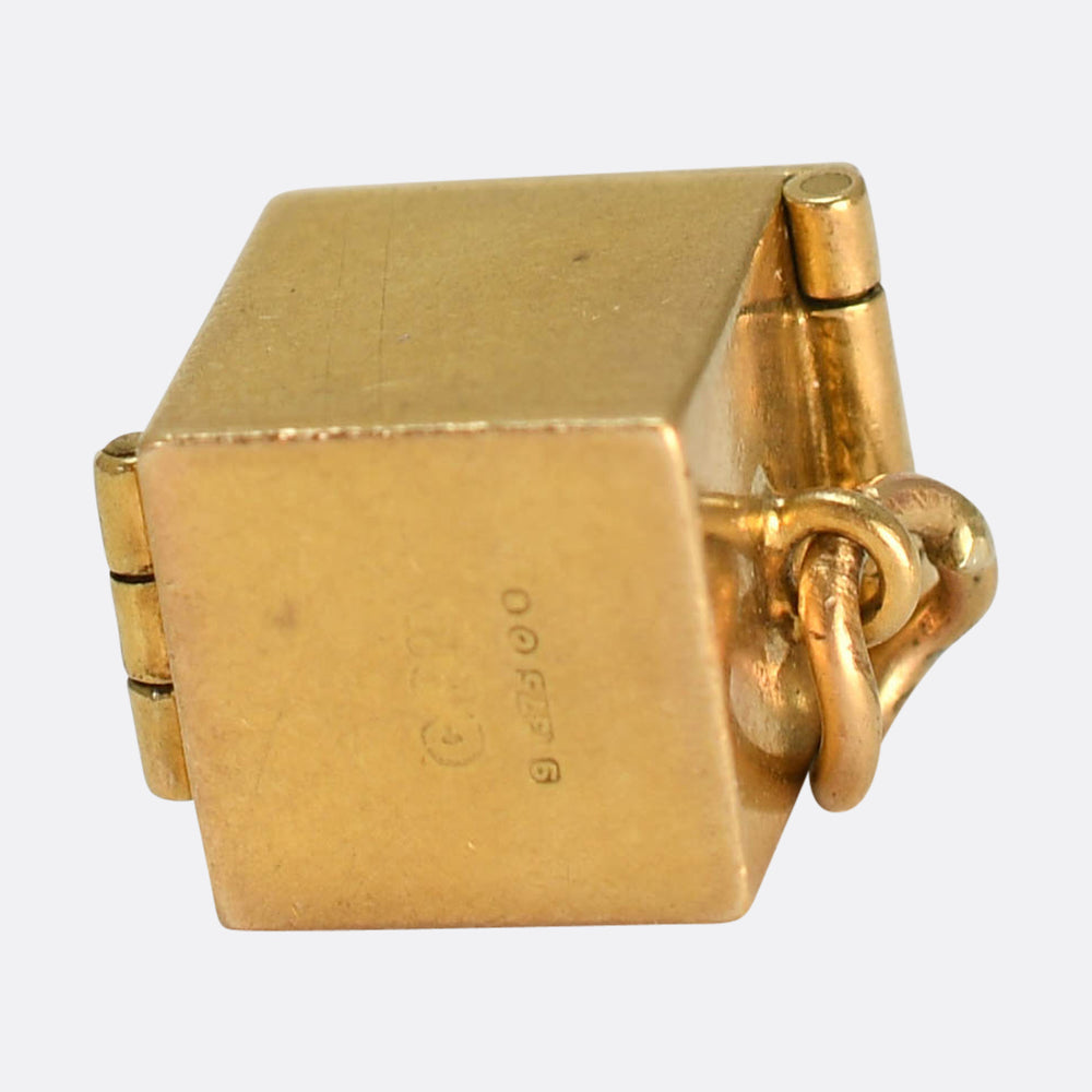 Vintage Enamel Jack-In-The-Box Charm