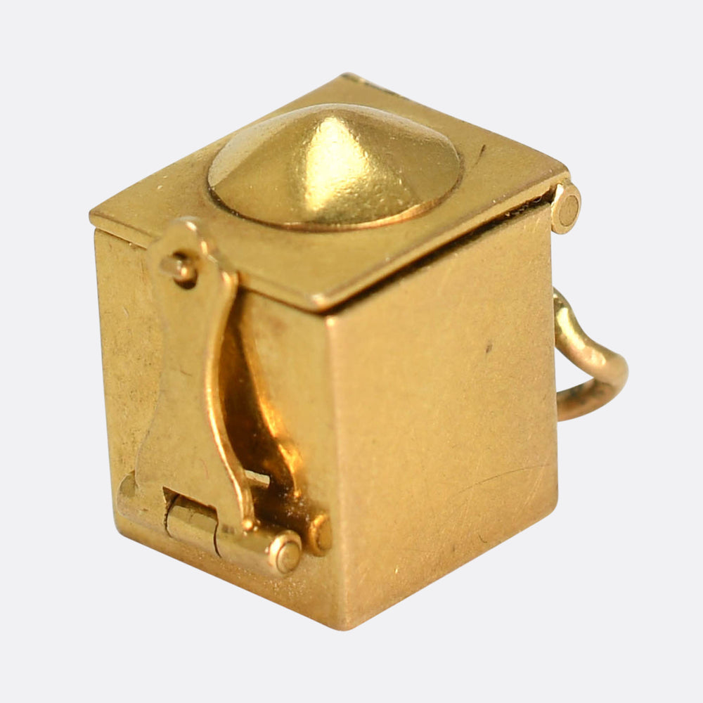 Vintage Enamel Jack-In-The-Box Charm