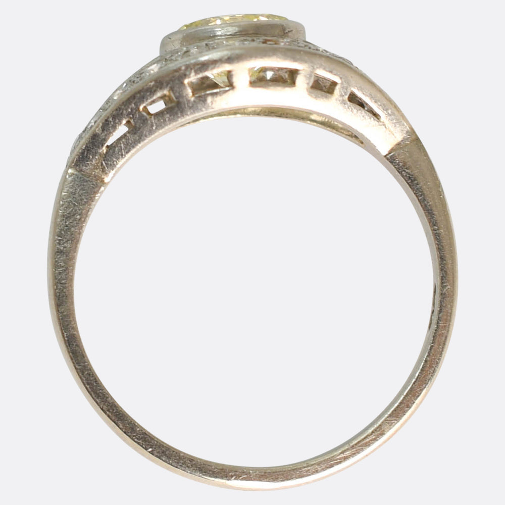 Vintage Fancy Yellow Diamond 