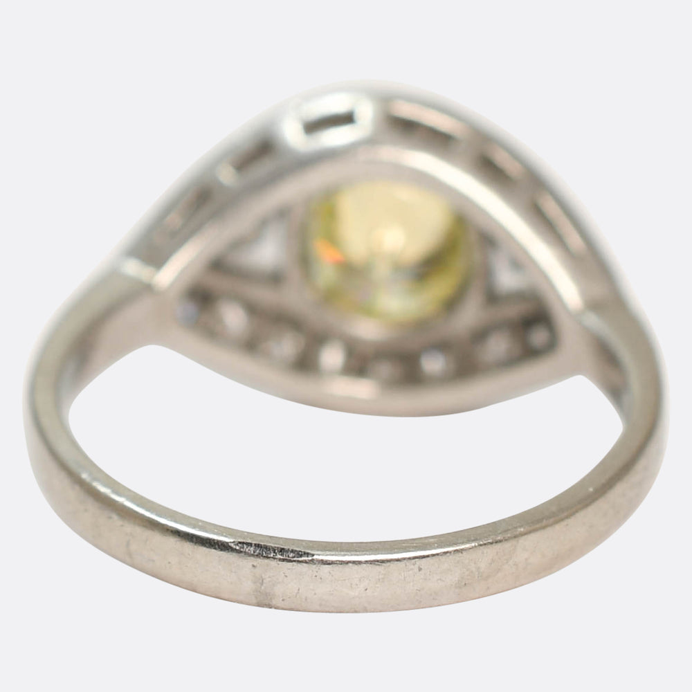 Vintage Fancy Yellow Diamond 