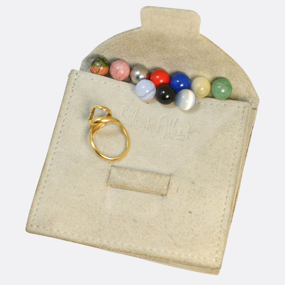 Vintage Interchangeable Bead Ring by Gilbert Albert