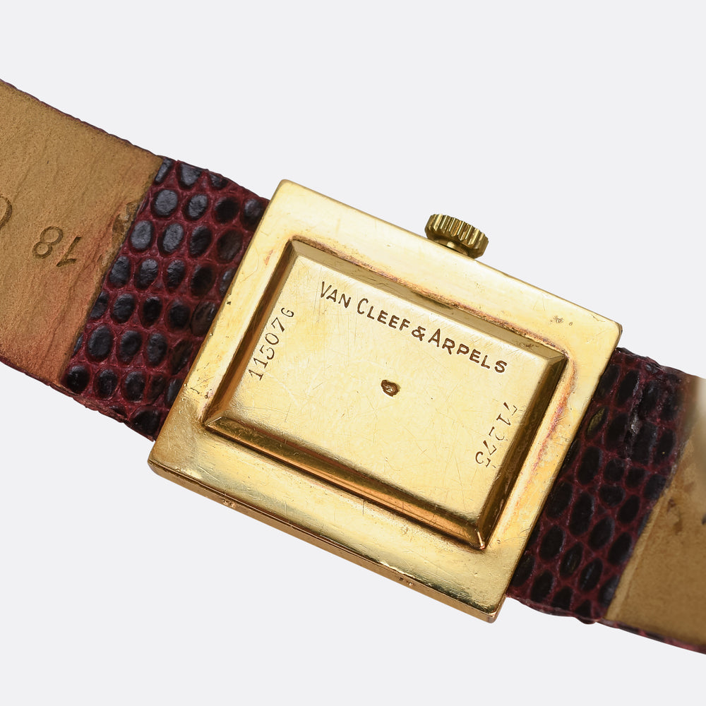 Vintage Van Cleef & Arpels 18k Gold Wristwatch