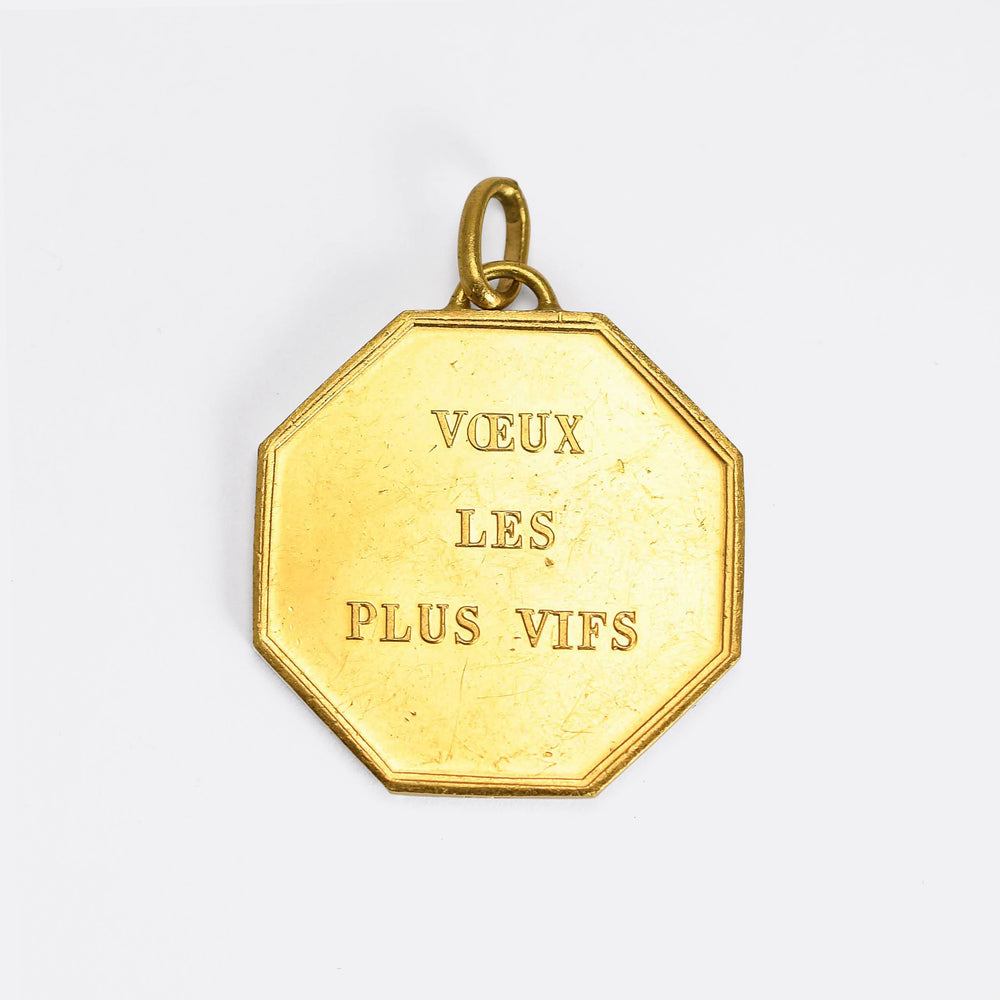 Vintage Words Disappear, Writings Remain Pendant