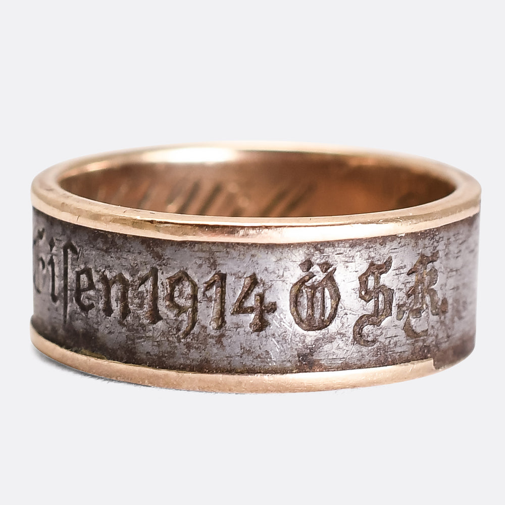 WW1 I Gave Gold For Iron Ring