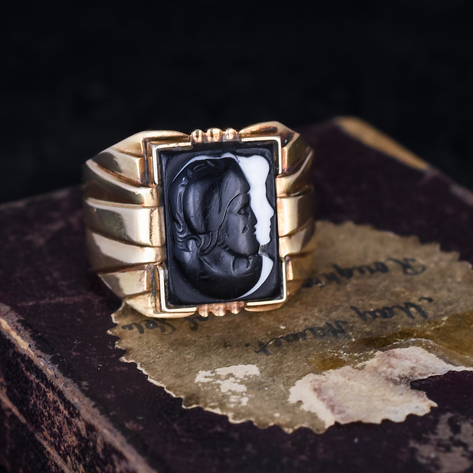 Mens hotsell cameo ring