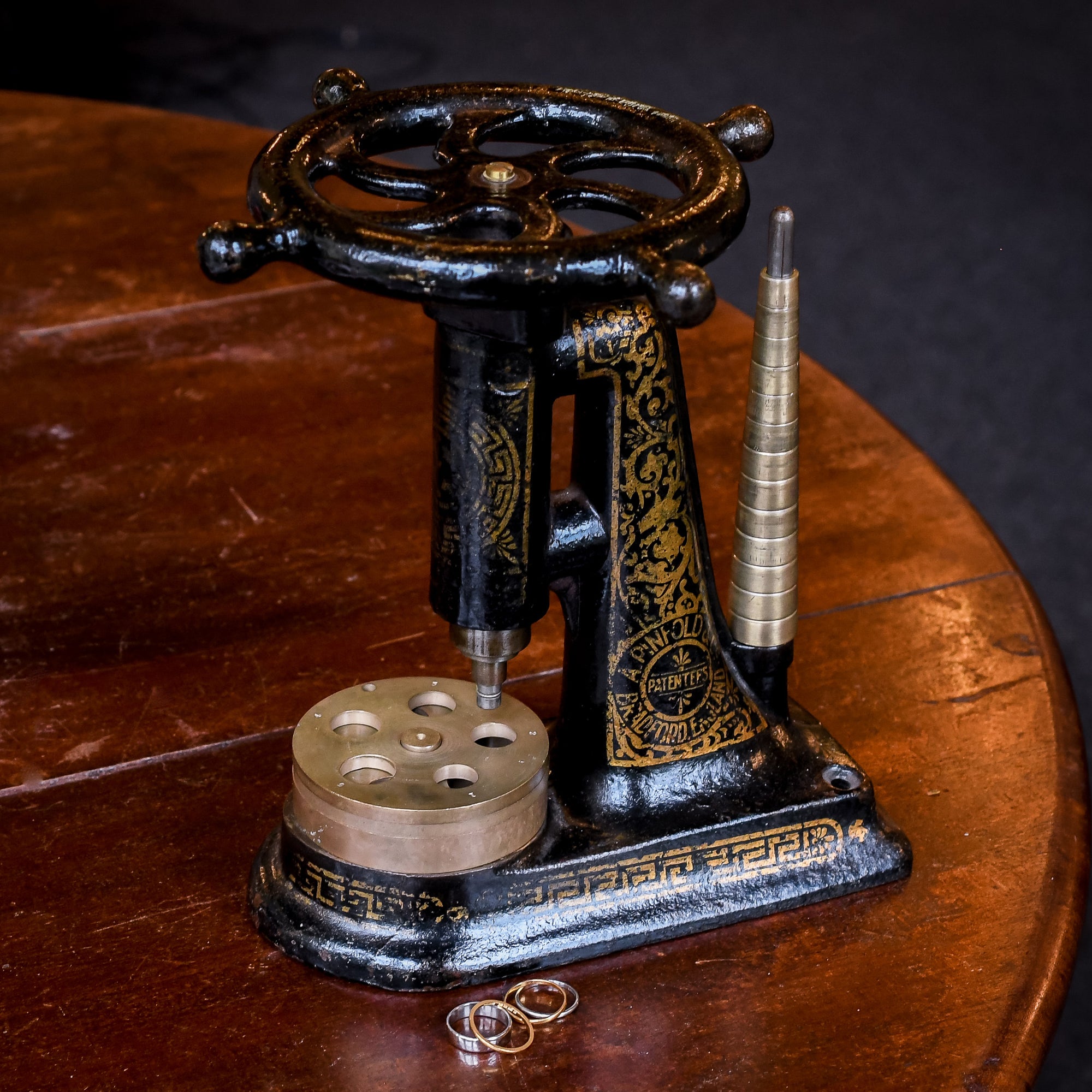 Victorian Arthur Pinfold Archimedian Ring Sizing Tool