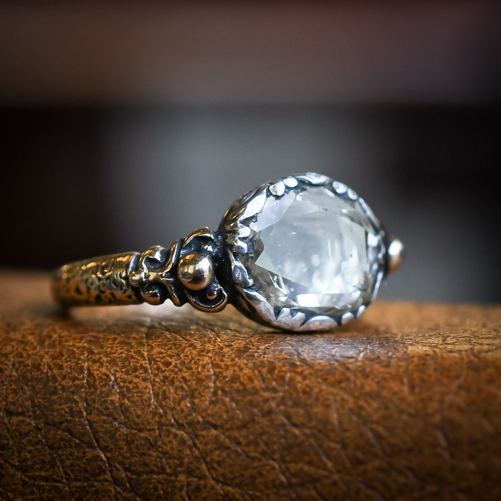 Georgian Oval Diamond Solitaire Ring