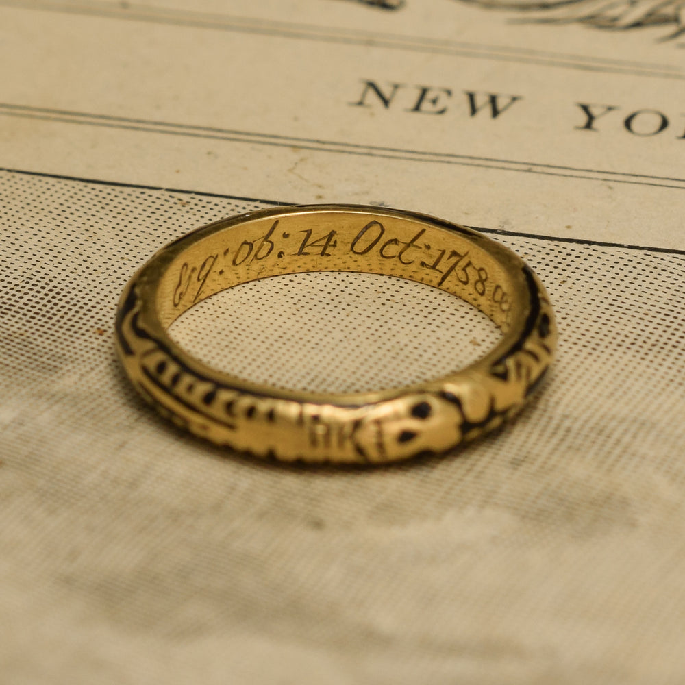 18th Century Full Body Skeleton Ring