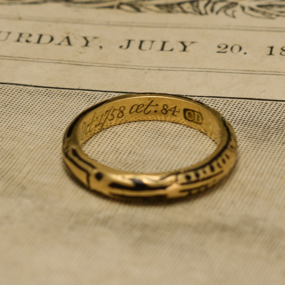 18th Century Full Body Skeleton Ring