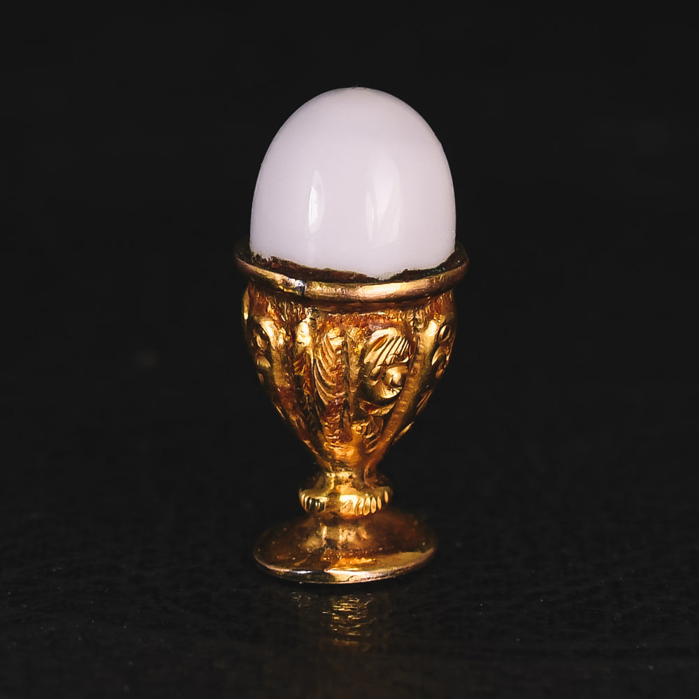 Mid-Victorian Gold Egg Cup Charm