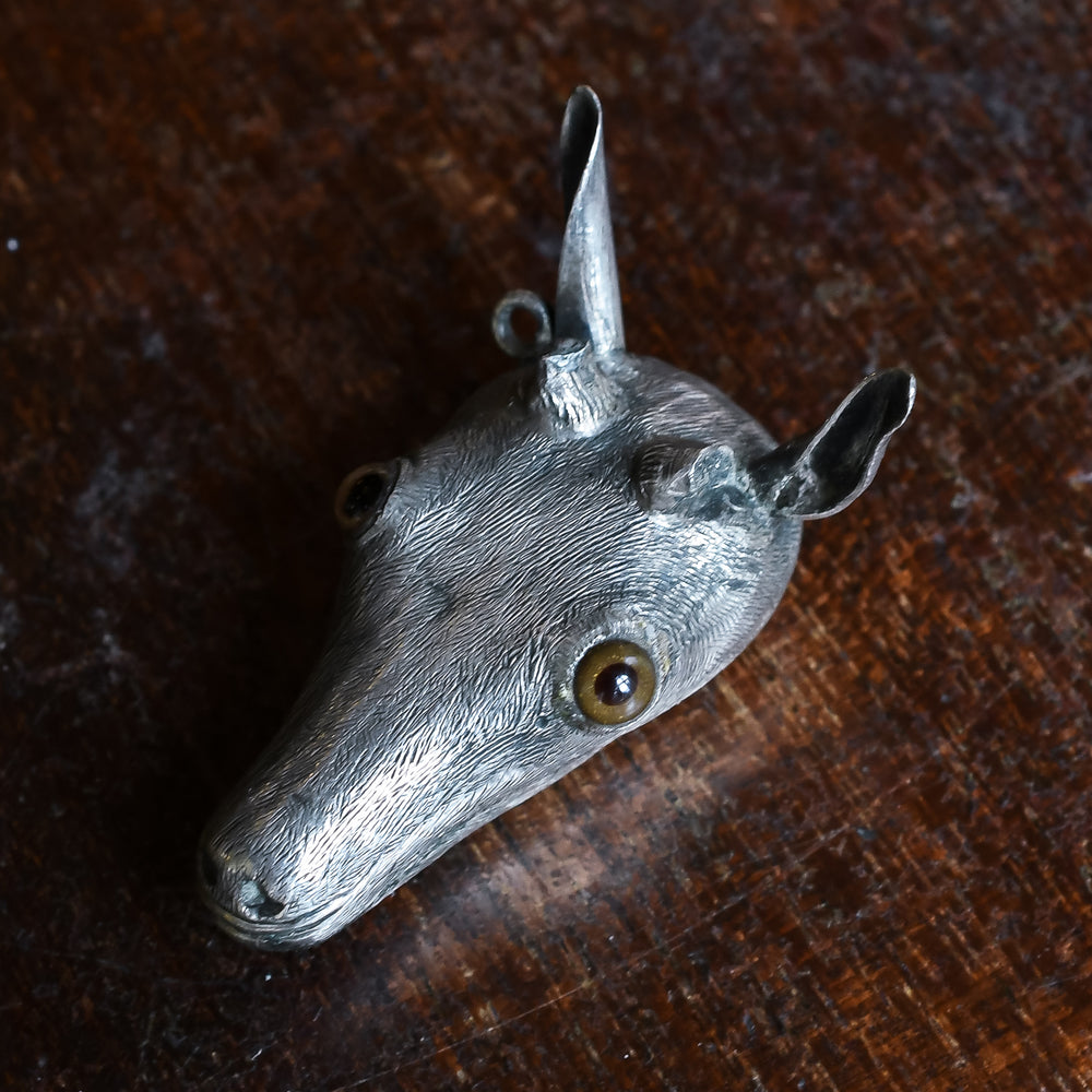 Mid Victorian Deer Head Pendant