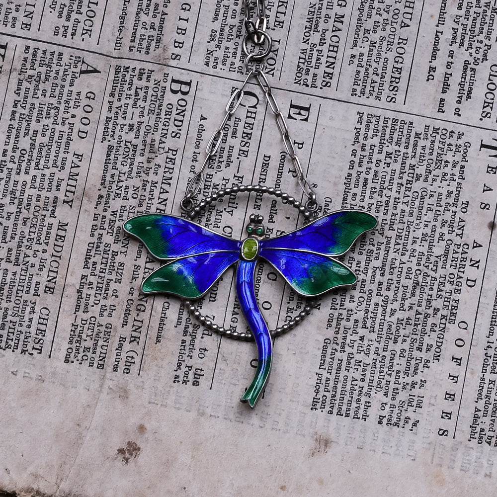 Arts & Crafts Dragonfly Necklace