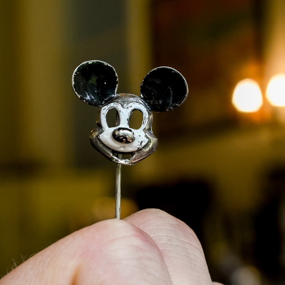 1930s Mickey Mouse Enamelled Stick Pin