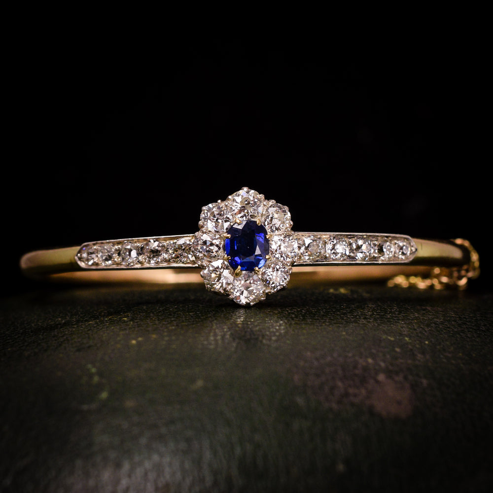 Victorian Sapphire & Diamond Bangle