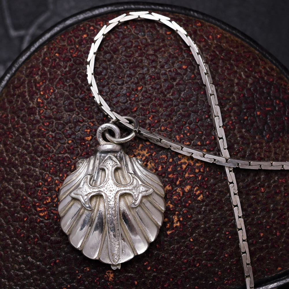 Vintage Atocha Silver Scallop Shell Locket