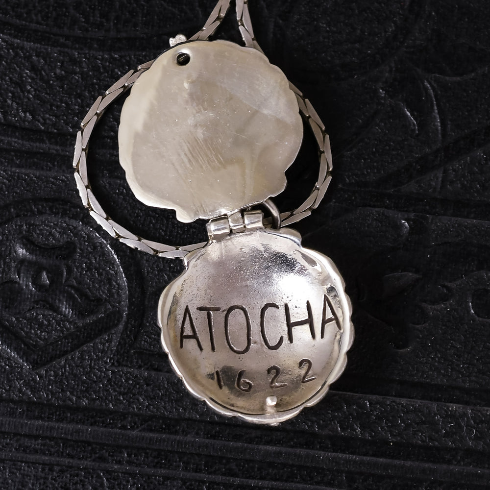 Vintage Atocha Silver Scallop Shell Locket