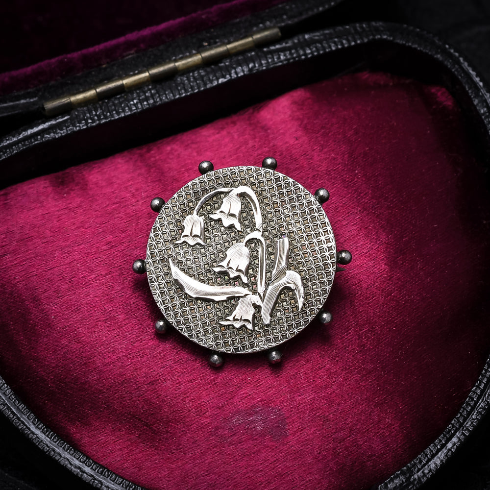 Victorian Lily of the Valley Brooch